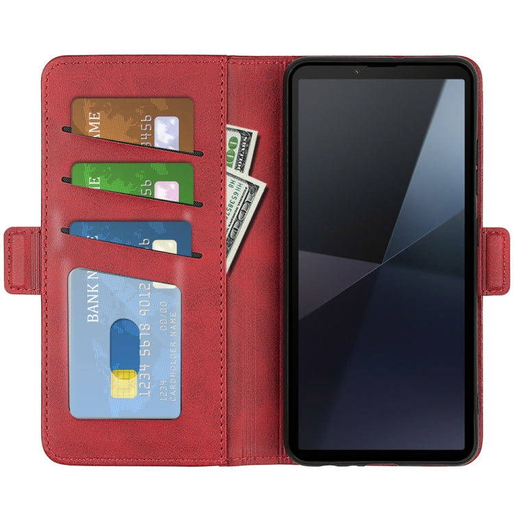 For Sony Xperia 10 VI Dual-side Magnetic Buckle Horizontal Flip Leather Phone Case