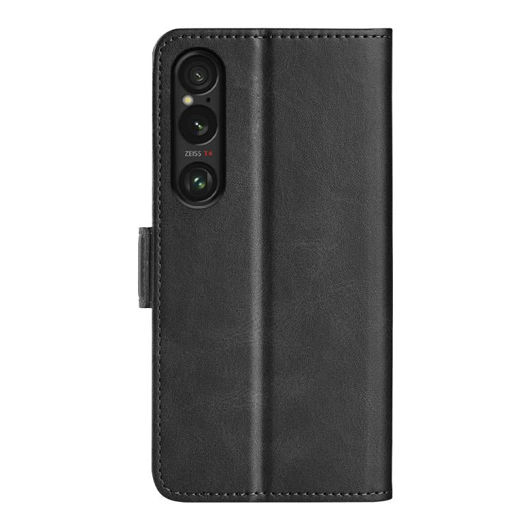For Sony Xperia 1 VII Dual-side Magnetic Buckle Horizontal Flip Leather Phone Case
