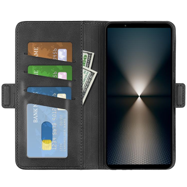 For Sony Xperia 1 VII Dual-side Magnetic Buckle Horizontal Flip Leather Phone Case