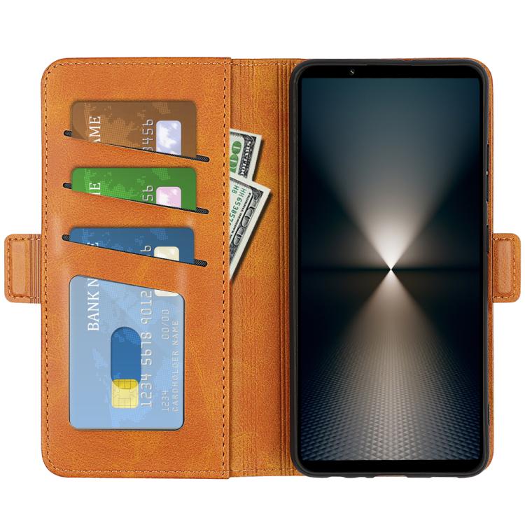 For Sony Xperia 1 VII Dual-side Magnetic Buckle Horizontal Flip Leather Phone Case