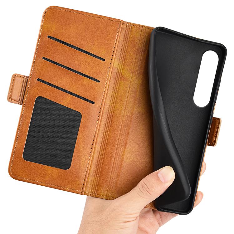 For Sony Xperia 1 VII Dual-side Magnetic Buckle Horizontal Flip Leather Phone Case
