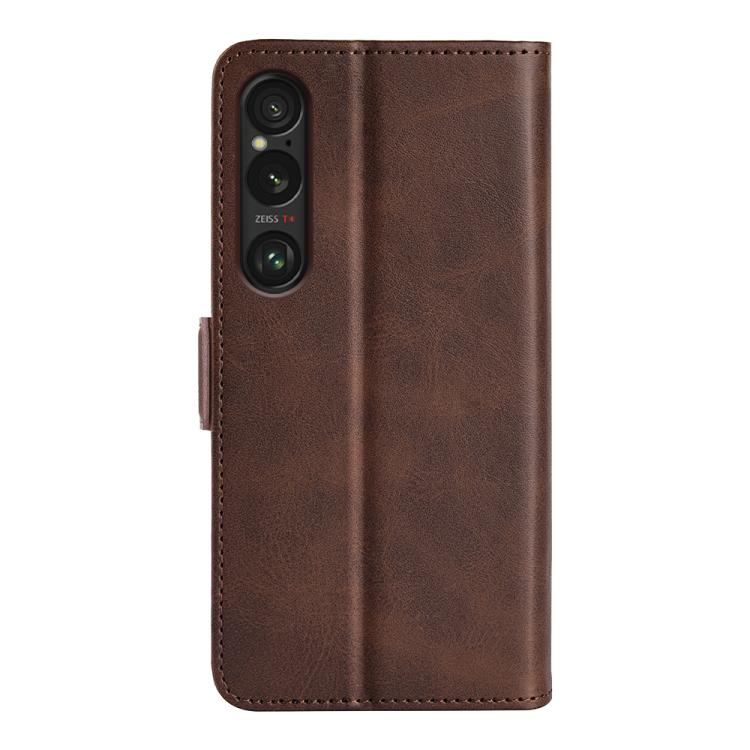 For Sony Xperia 1 VII Dual-side Magnetic Buckle Horizontal Flip Leather Phone Case
