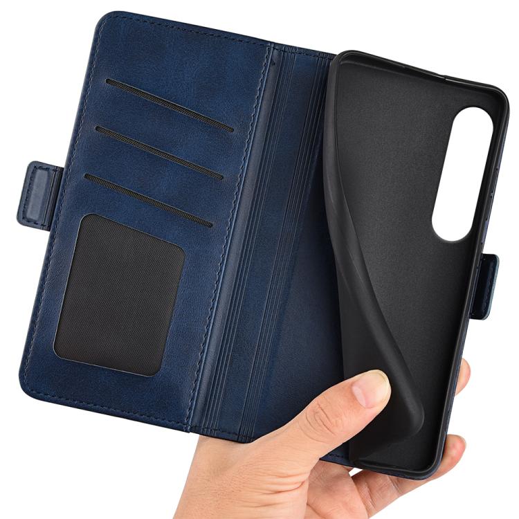 For Sony Xperia 1 VII Dual-side Magnetic Buckle Horizontal Flip Leather Phone Case