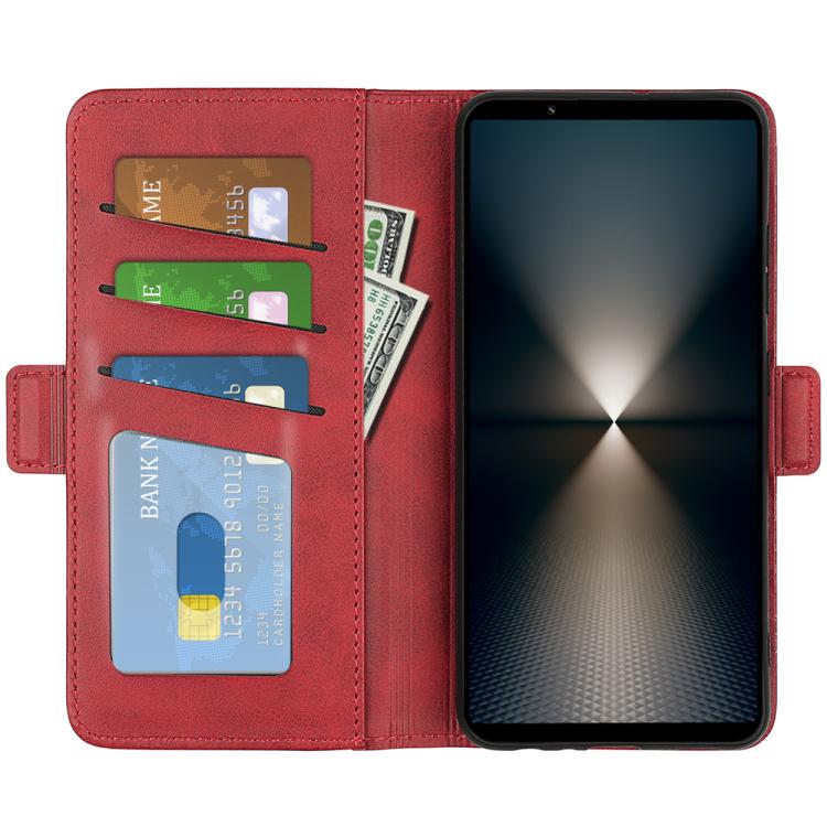 For Sony Xperia 1 VII Dual-side Magnetic Buckle Horizontal Flip Leather Phone Case