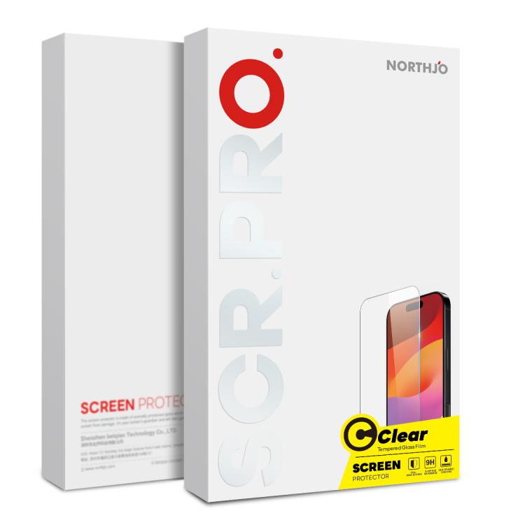 For iPhone 17 Pro NORTHJO A++ Screen Protector Tempered Glass Film - Clear