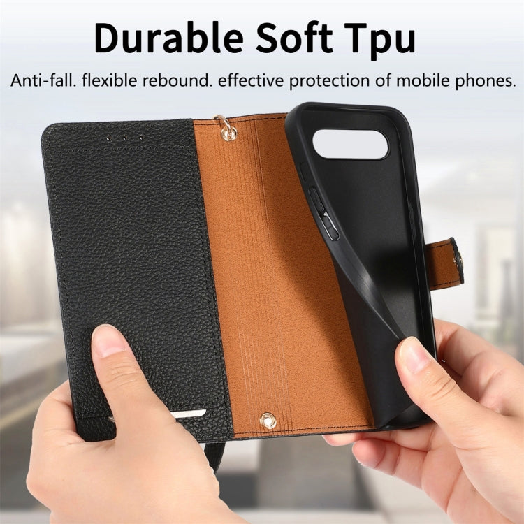 For Google Pixel 9 Love Zipper Lanyard Leather Phone Case