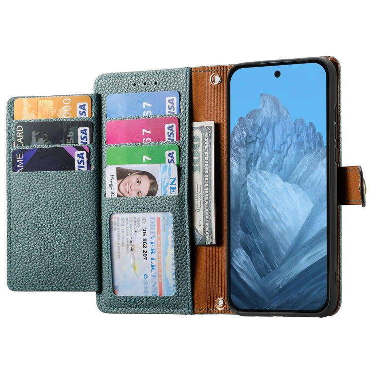 For Google Pixel 9 Love Zipper Lanyard Leather Phone Case