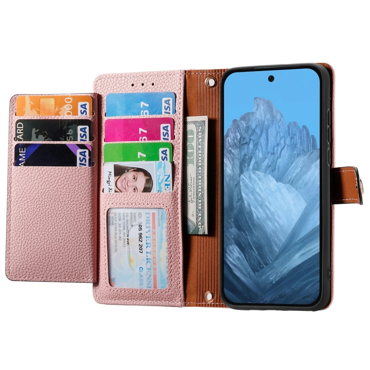 For Google Pixel 9 Pro Love Zipper Lanyard Leather Phone Case