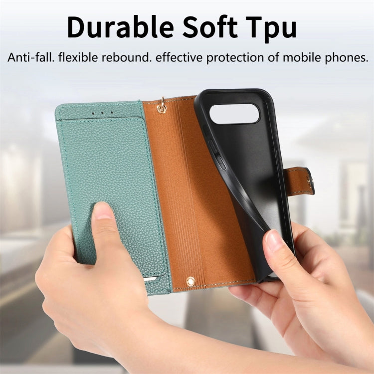 For Google Pixel 9 Pro Love Zipper Lanyard Leather Phone Case