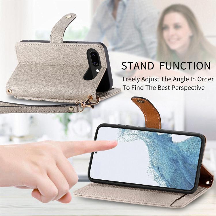 For Google Pixel 9a Love Zipper Lanyard Leather Phone Case