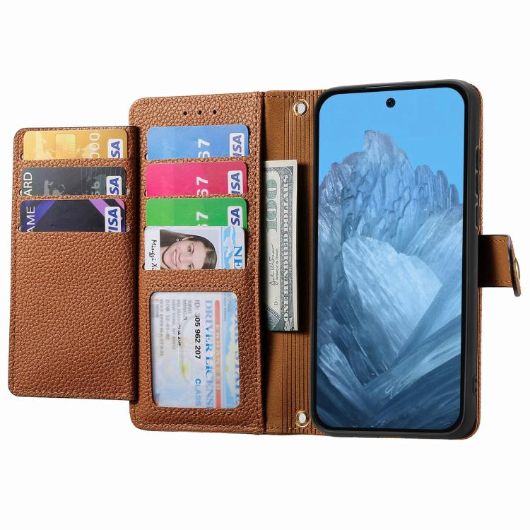 For Google Pixel 10 / 10 Pro  Love Zipper Lanyard Leather Phone Case
