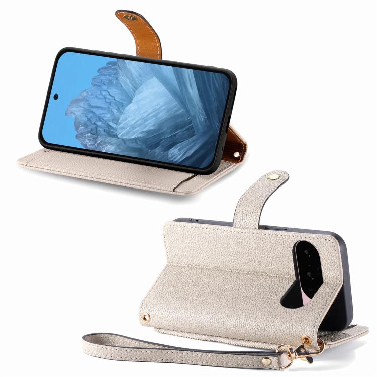 For Google Pixel 10 / 10 Pro  Love Zipper Lanyard Leather Phone Case