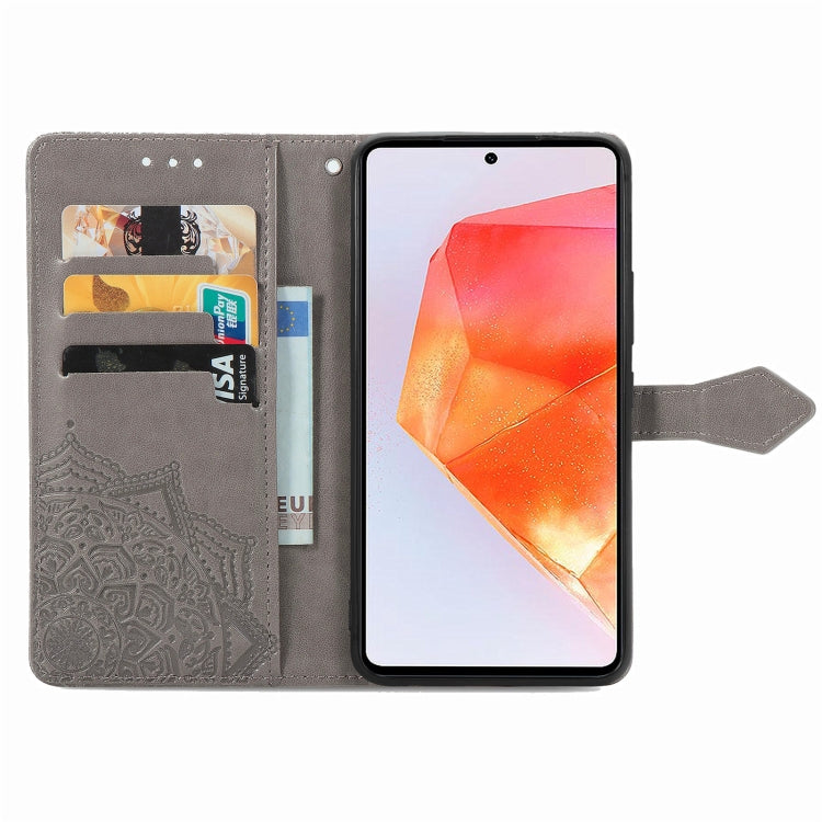 For Samsung Galaxy C55 Mandala Flower Embossed Leather Phone Case