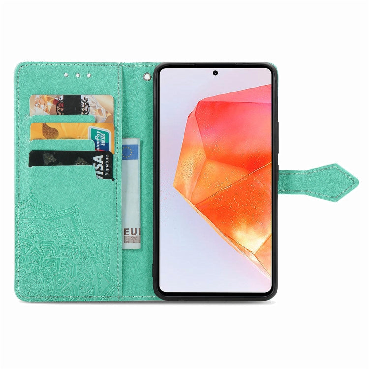 For Samsung Galaxy C55 Mandala Flower Embossed Leather Phone Case