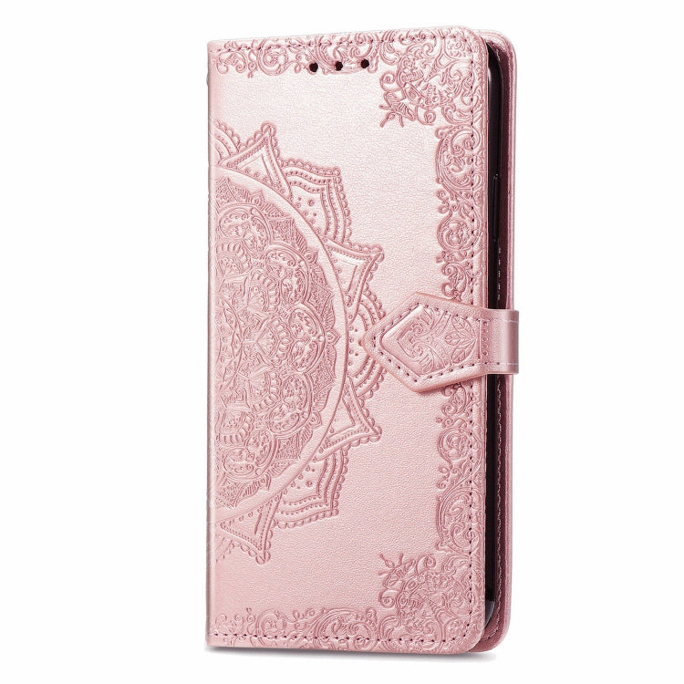 For Samsung Galaxy M55 Mandala Flower Embossed Leather Phone Case