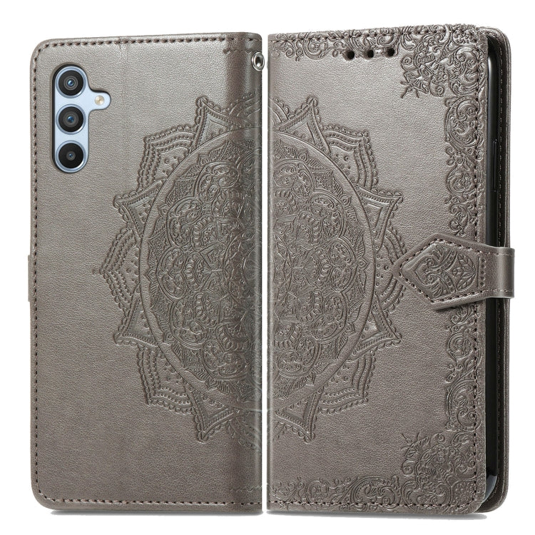 For Samsung Galaxy A36 5G Mandala Flower Embossed Leather Phone Case
