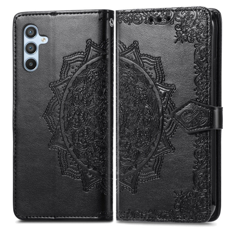 For Samsung Galaxy A36 5G Mandala Flower Embossed Leather Phone Case