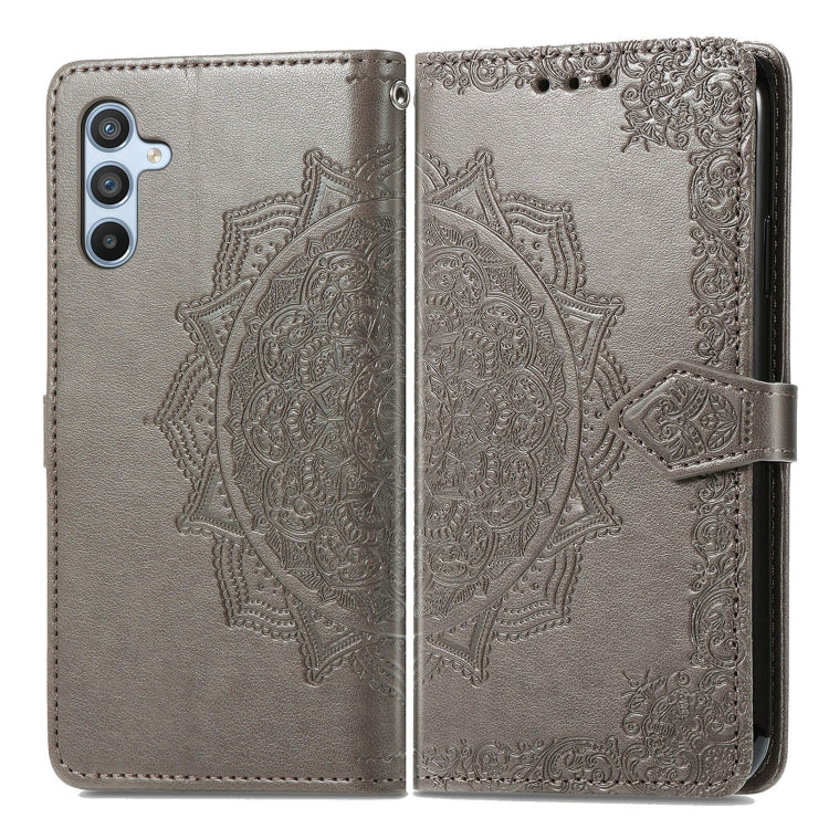 For Samsung Galaxy A56 5G Mandala Flower Embossed Leather Phone Case