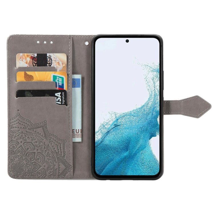 For Samsung Galaxy A56 5G Mandala Flower Embossed Leather Phone Case