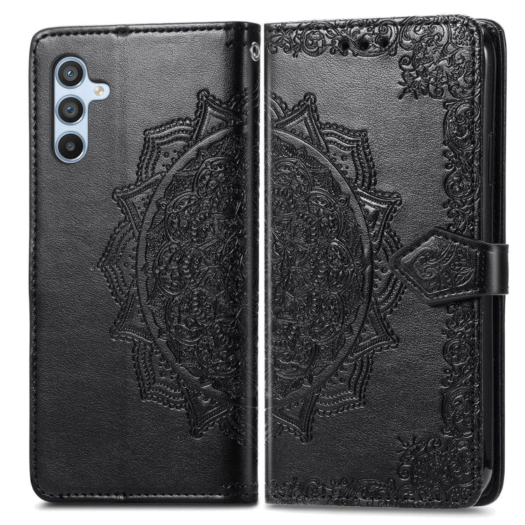 For Samsung Galaxy A56 5G Mandala Flower Embossed Leather Phone Case