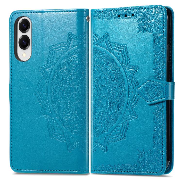 For Samsung Galaxy S25 Edge 5G Mandala Flower Embossed Leather Phone Case