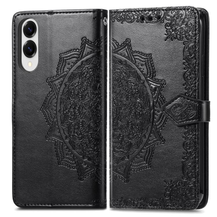 For Samsung Galaxy S25 Edge 5G Mandala Flower Embossed Leather Phone Case