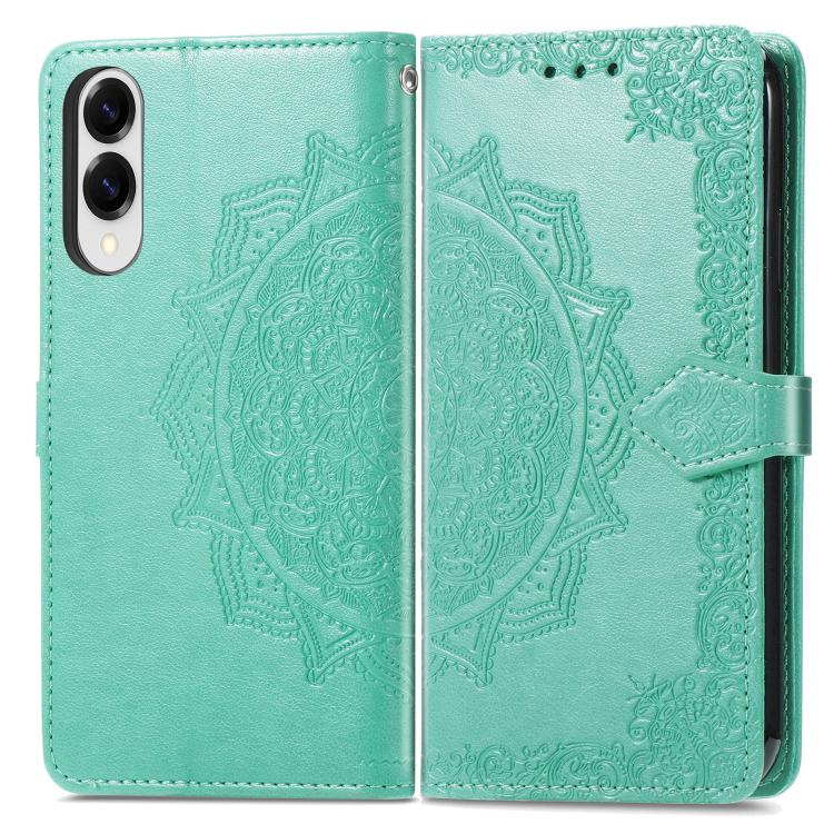 For Samsung Galaxy S25 Edge 5G Mandala Flower Embossed Leather Phone Case