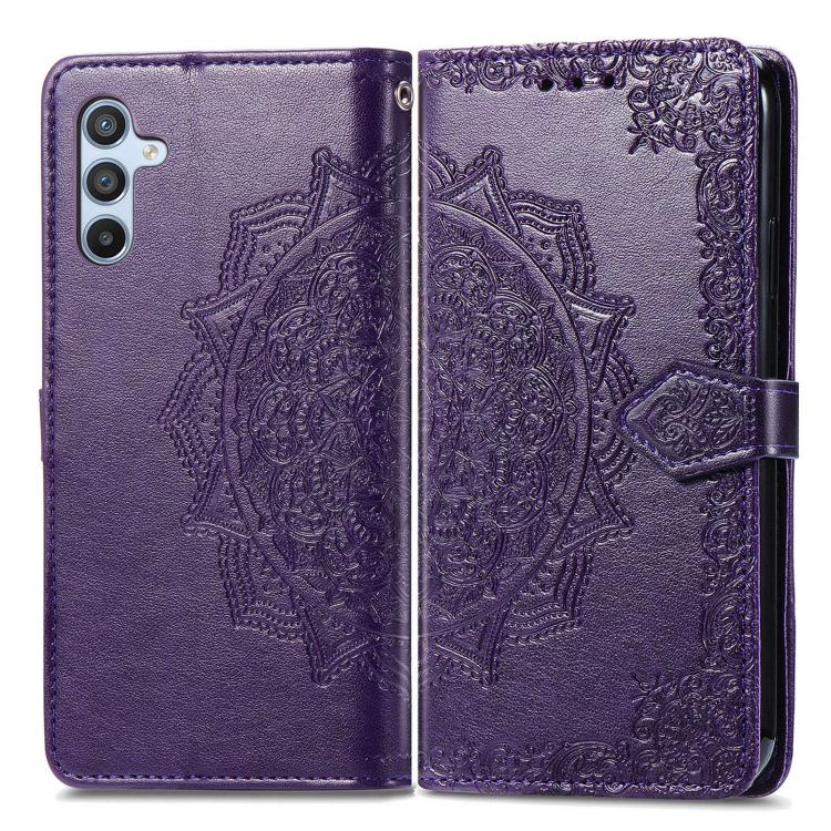 For Samsung Galaxy A26 Mandala Flower Embossed Leather Phone Case