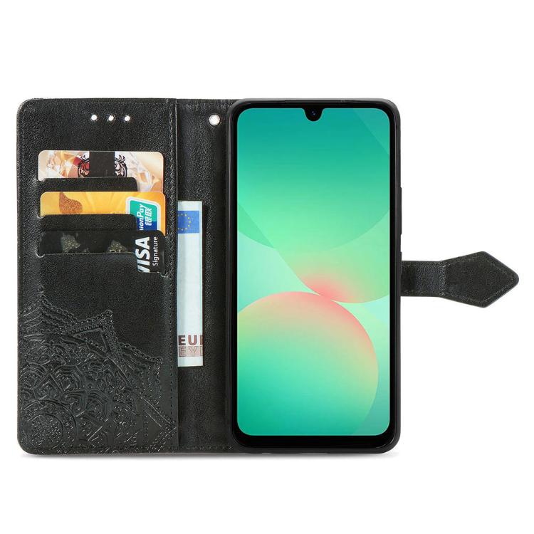 For Samsung Galaxy A26 Mandala Flower Embossed Leather Phone Case