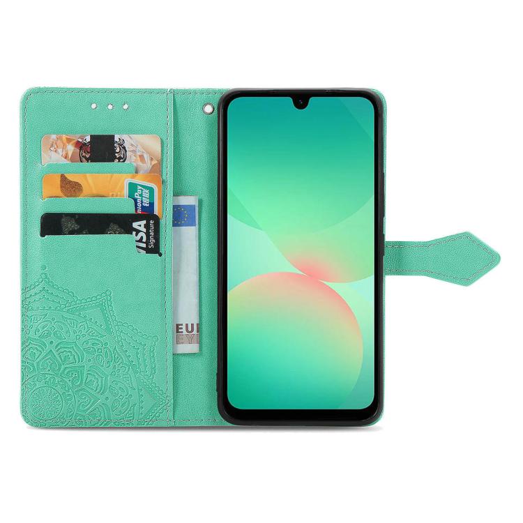 For Samsung Galaxy A26 Mandala Flower Embossed Leather Phone Case