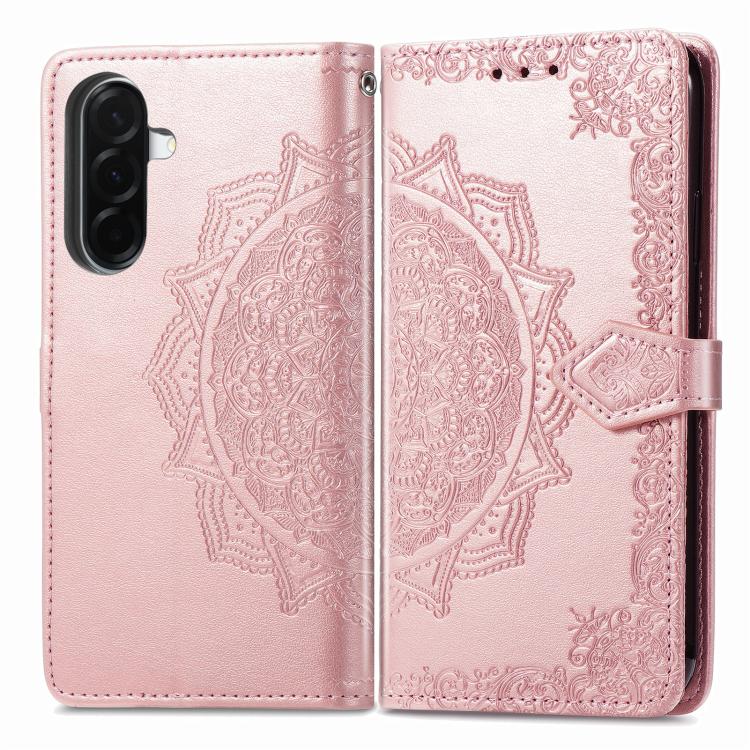 For Samsung Galaxy A37 5G Mandala Flower Embossed Leather Phone Case