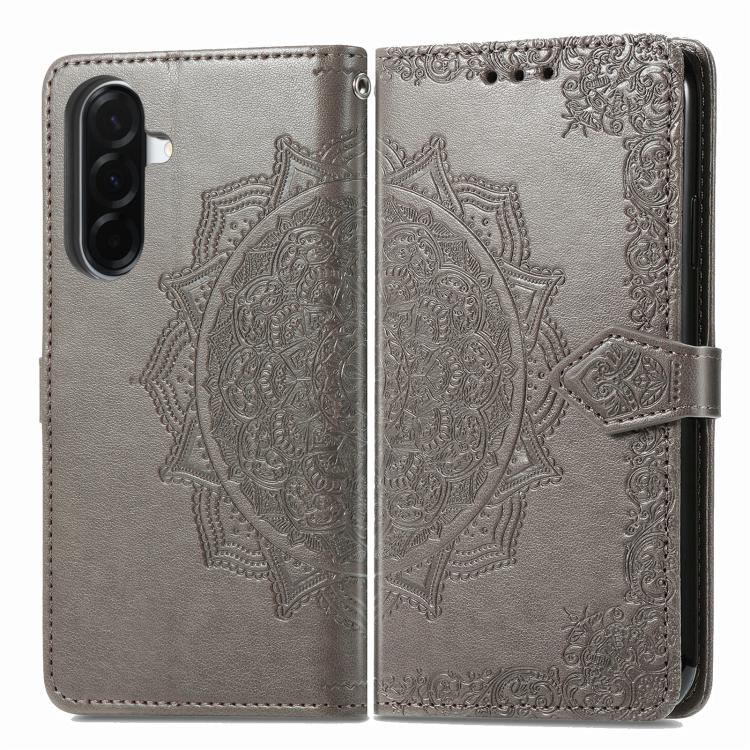 For Samsung Galaxy A37 5G Mandala Flower Embossed Leather Phone Case