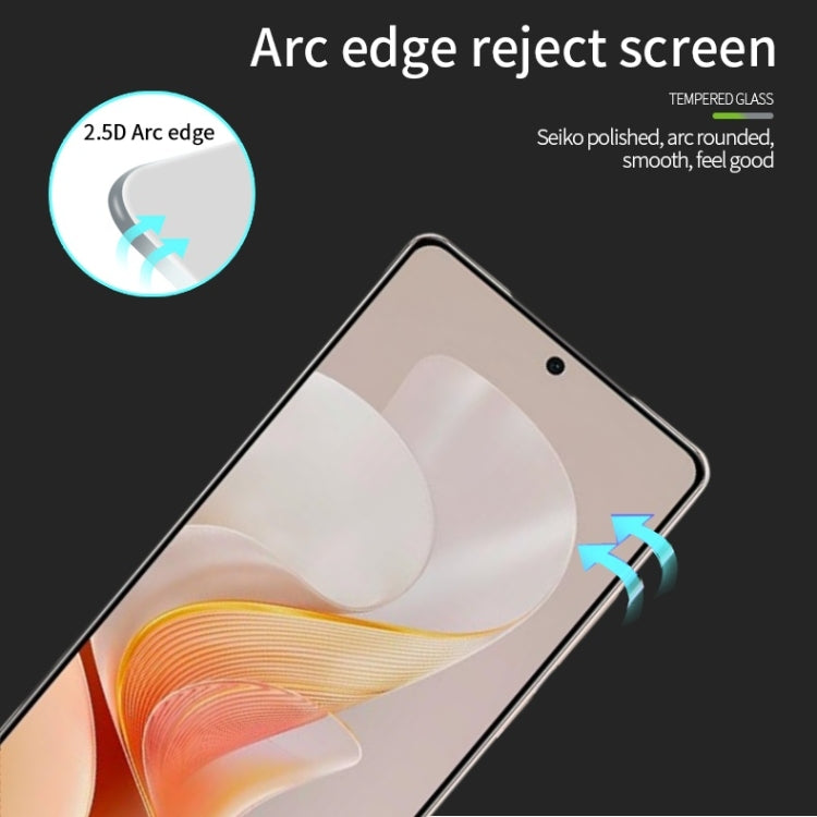 For vivo S19 PINWUYO 9H 2.5D Full Screen Tempered Glass Film - Black