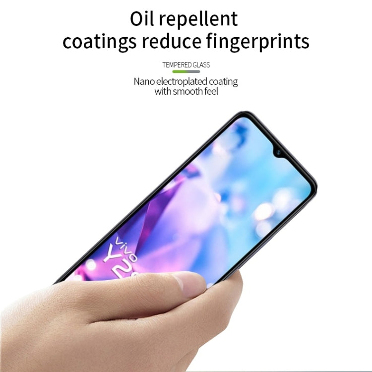 For vivo Y28 5G PINWUYO 9H 2.5D Full Screen Tempered Glass Film - Black