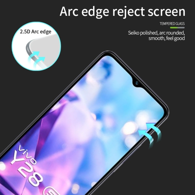 For vivo Y28 5G PINWUYO 9H 2.5D Full Screen Tempered Glass Film - Black
