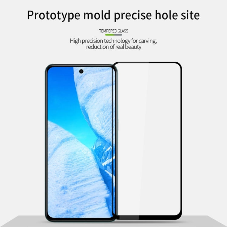 For vivo Y58 5G PINWUYO 9H 2.5D Full Screen Tempered Glass Film - Black