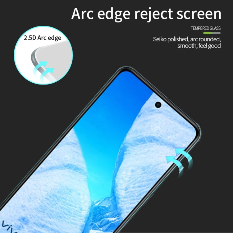 For vivo Y58 5G PINWUYO 9H 2.5D Full Screen Tempered Glass Film - Black