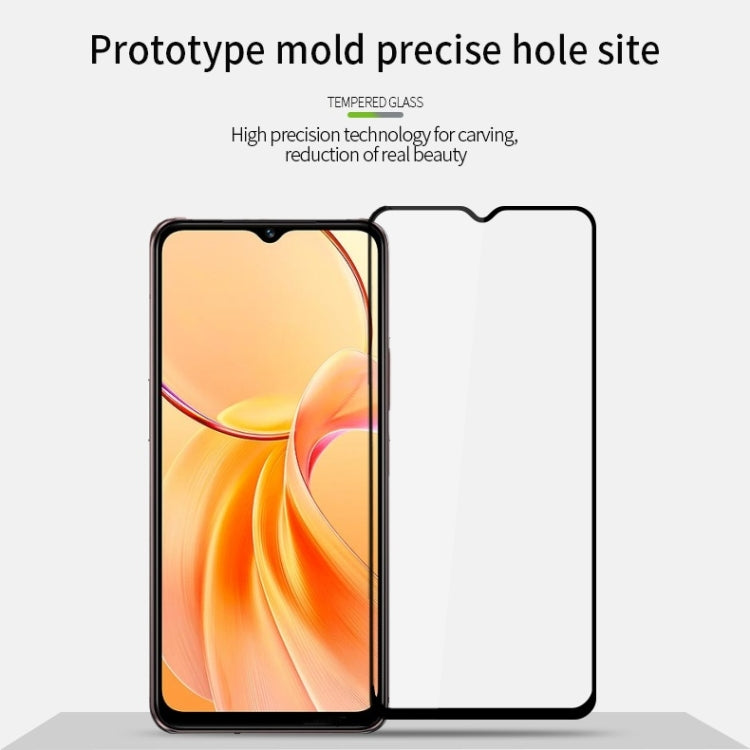 For vivo Y28s PINWUYO 9H 2.5D Full Screen Tempered Glass Film - Black