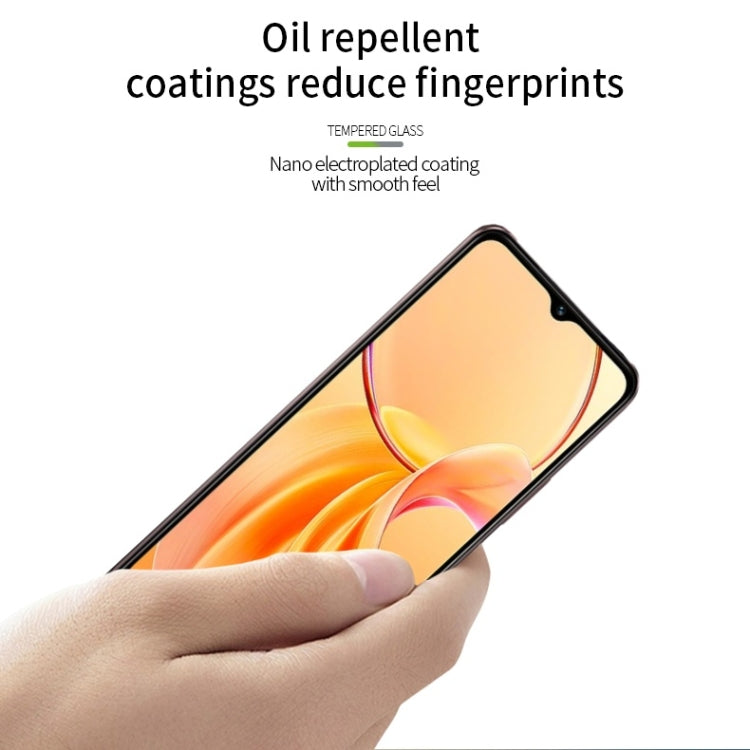 For vivo Y28s PINWUYO 9H 2.5D Full Screen Tempered Glass Film - Black
