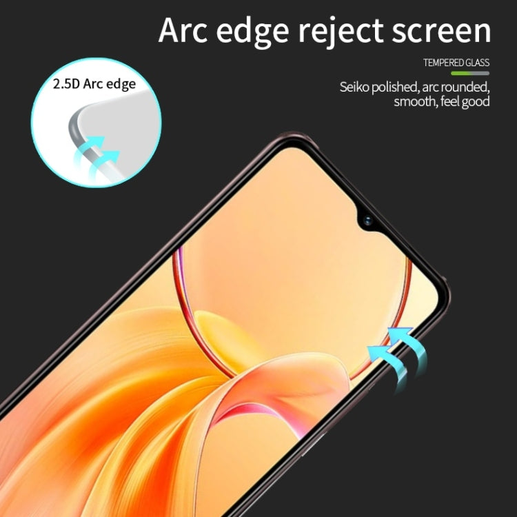 For vivo Y28s PINWUYO 9H 2.5D Full Screen Tempered Glass Film - Black