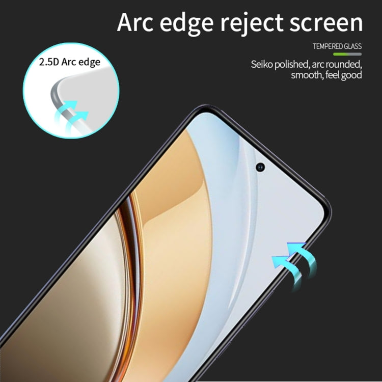 For vivo V40 Lite IDN PINWUYO 9H 2.5D Full Screen Tempered Glass Film - Black