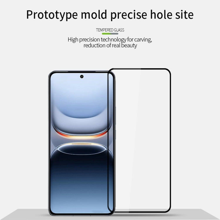 For vivo iQOO 13 PINWUYO 9H 2.5D Full Screen Tempered Glass Film - Black