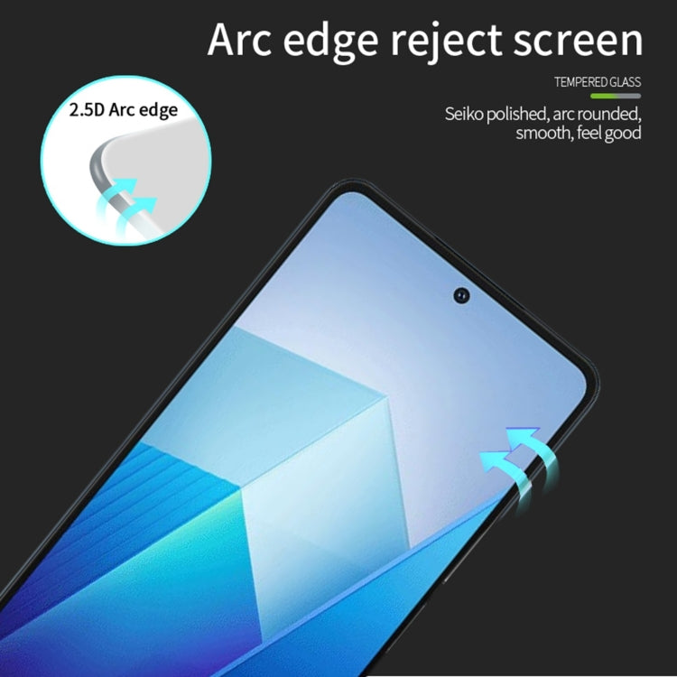 For vivo iQOO Z7X PINWUYO 9H 2.5D Full Screen Tempered Glass Film - Black