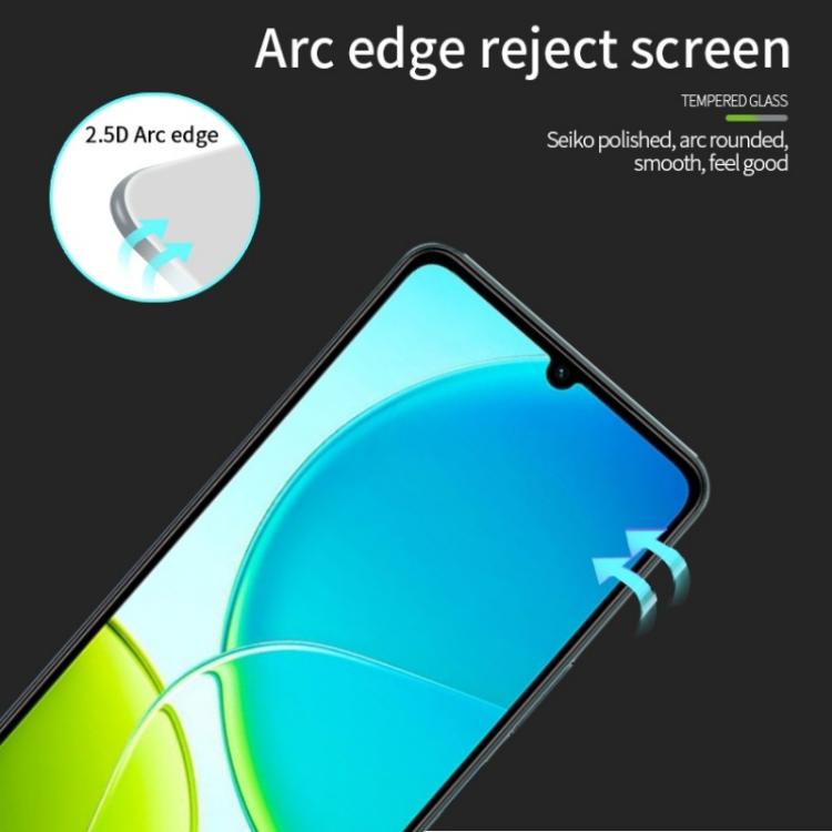 For vivo Y29s / Y04 PINWUYO 9H 2.5D Full Screen Tempered Glass Film - Black
