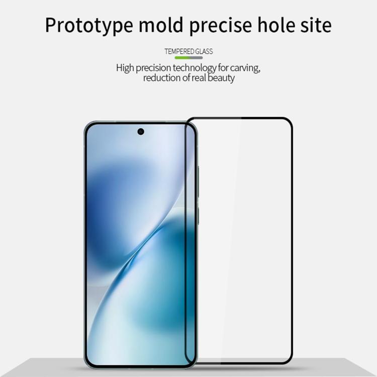 For vivo X200s PINWUYO 9H 2.5D Full Screen Tempered Glass Film - Black