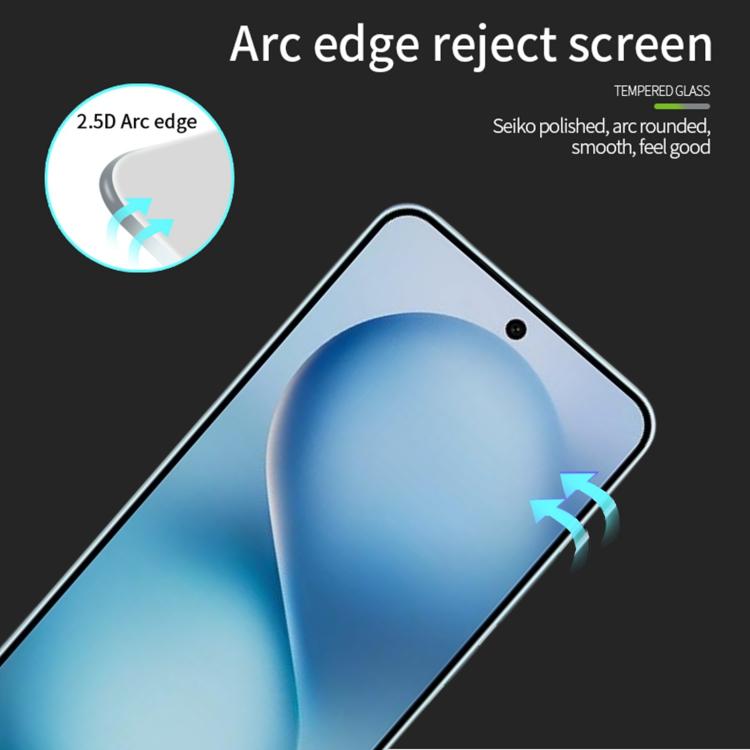 For vivo S30 PINWUYO 9H 2.5D Full Screen Tempered Glass Film - Black