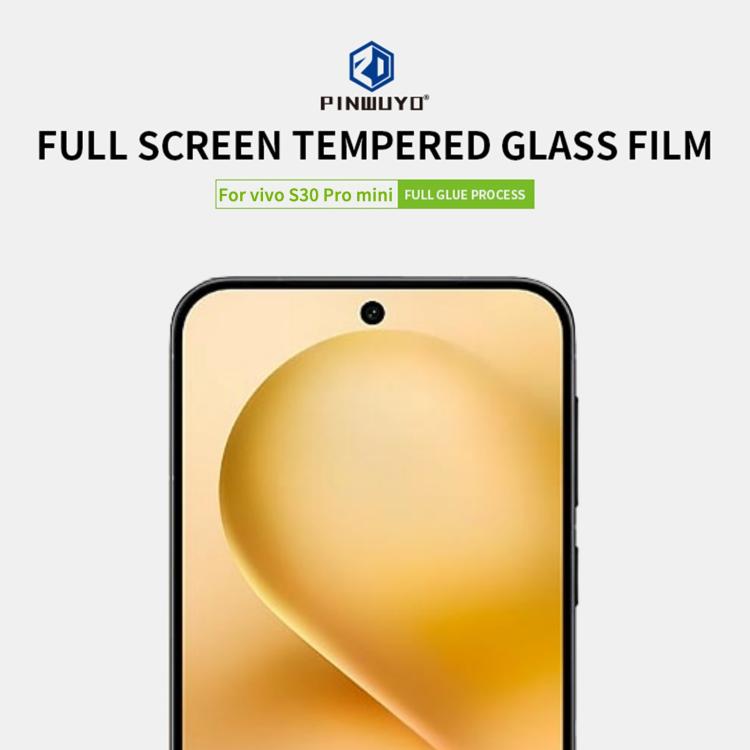 For vivo S30 Pro mini PINWUYO 9H 2.5D Full Screen Tempered Glass Film - Black