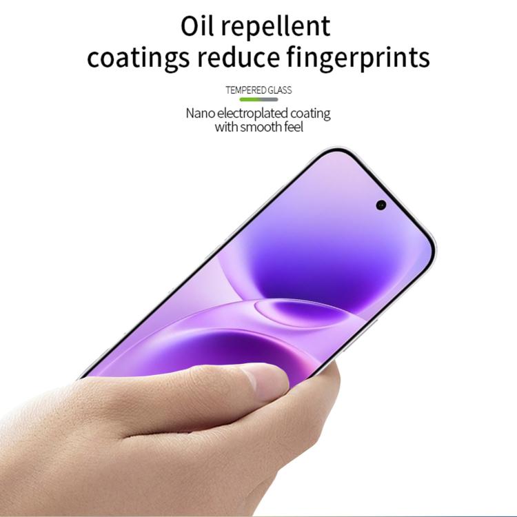 For vivo S50 Unlock PINWUYO 9H 2.5D Full Screen Tempered Glass Film - Black