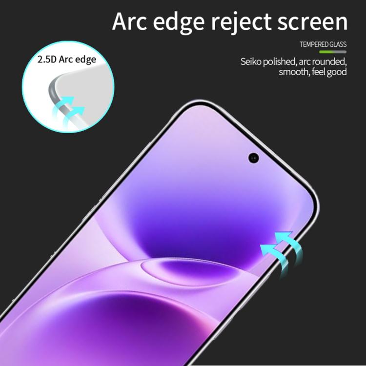For vivo S50 Unlock PINWUYO 9H 2.5D Full Screen Tempered Glass Film - Black