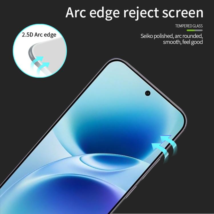 For vivo S50 Pro mini Unlock PINWUYO 9H 2.5D Full Screen Tempered Glass Film - Black